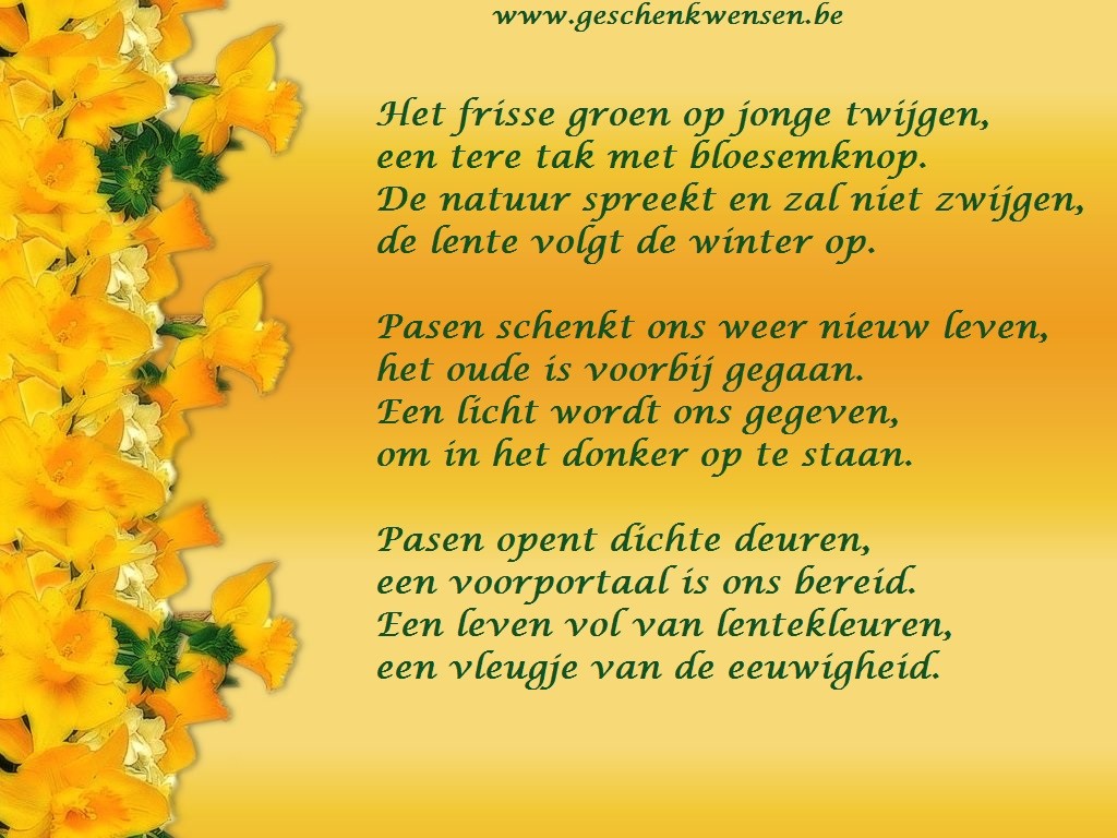 Paaswensen Pasen