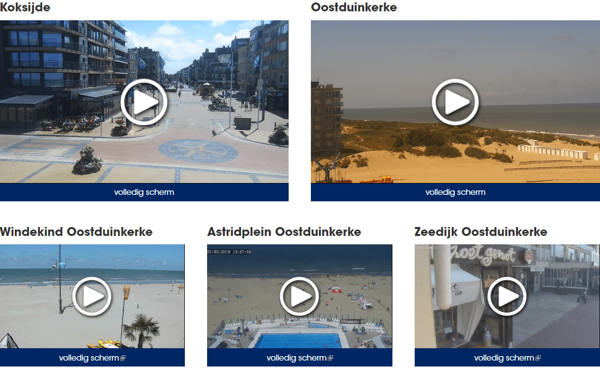 Webcams Koksijde - Oostduinkerke