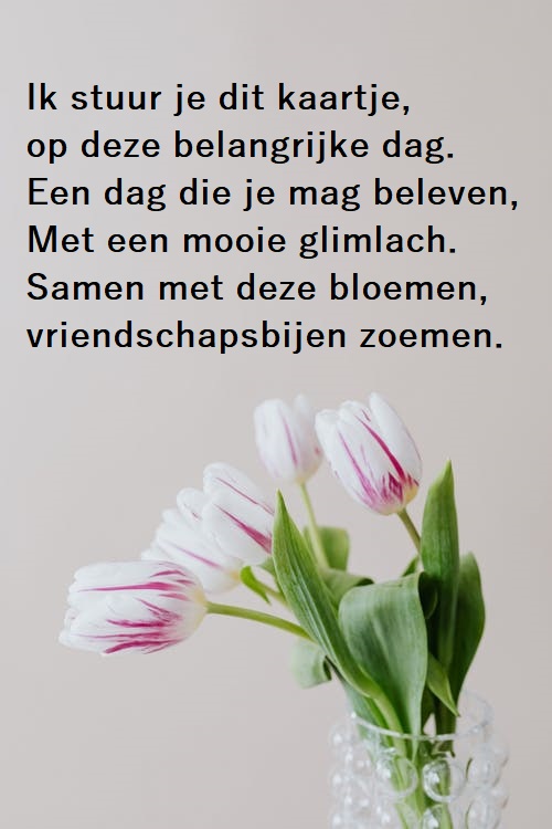 verjaardagsgedichten tulpen