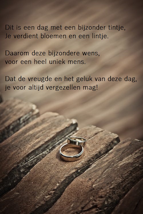 huwelijkswensen ringen