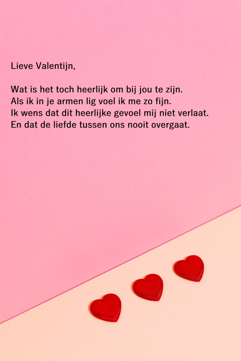 Valentijnswensen hartjes