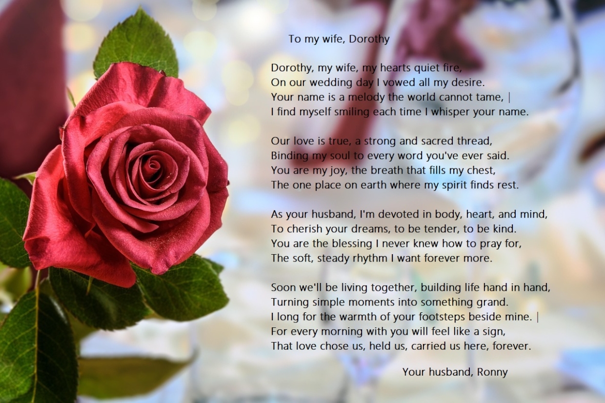 Married Dorothy Ronny Wedding Dorothy Ronny